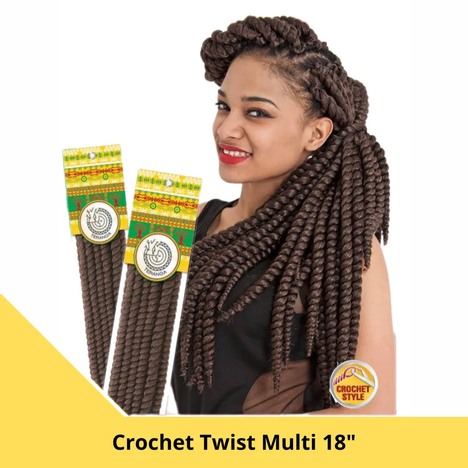 Crochet Twist Multi 18"